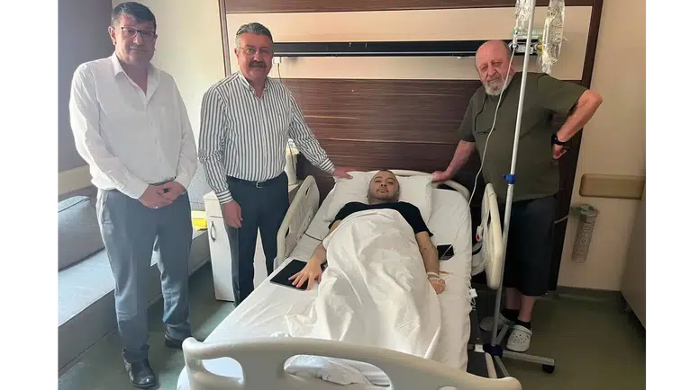 Başkan Kargı'dan Nevcanoğlu'na Geçmiş Olsun Ziyareti