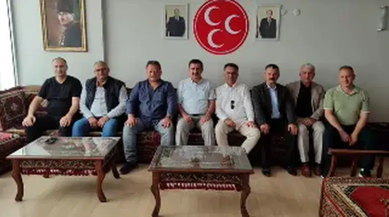 MHP Merzifon'da Yeni Binanın İlk Misafiri Aykut Erhan Oldu!