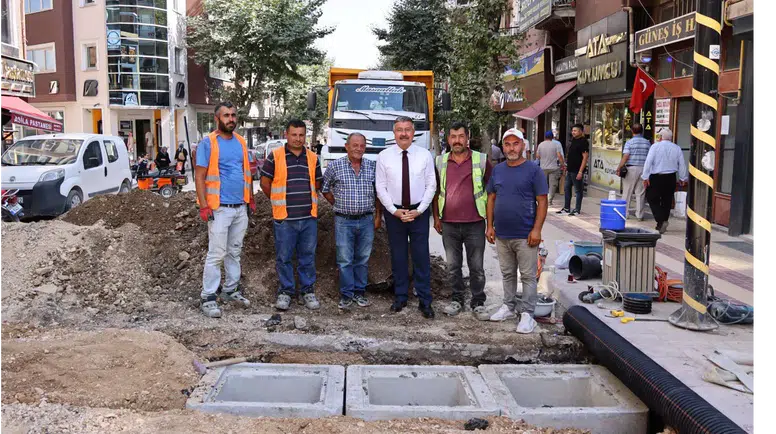 Merzifon’da Yağmur Suyu Projesinde Sona Doğru!