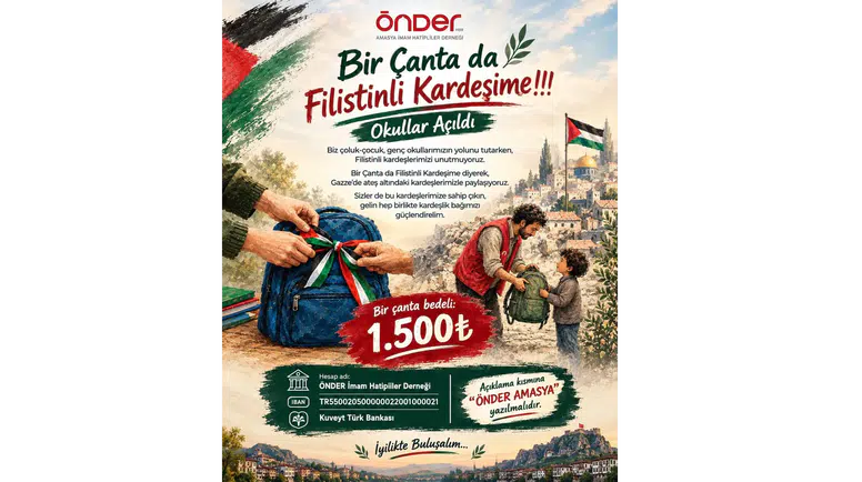 Amasya’dan Gazze’ye Kardeşlik Eli!
