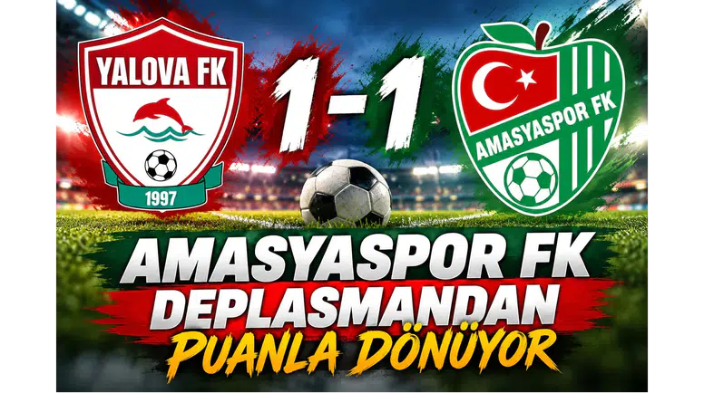 Amasyaspor FK deplasmanda puanla dönüyor