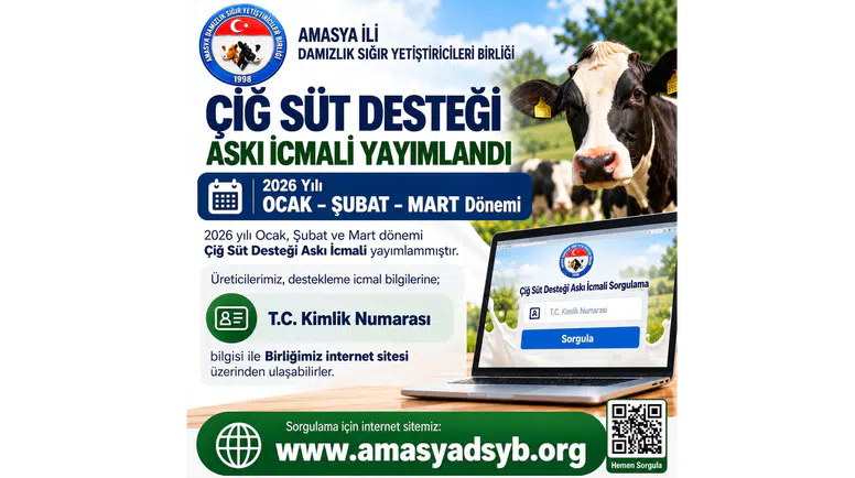 Amasya’da Süt Üreticilerine Destek Müjdesi!