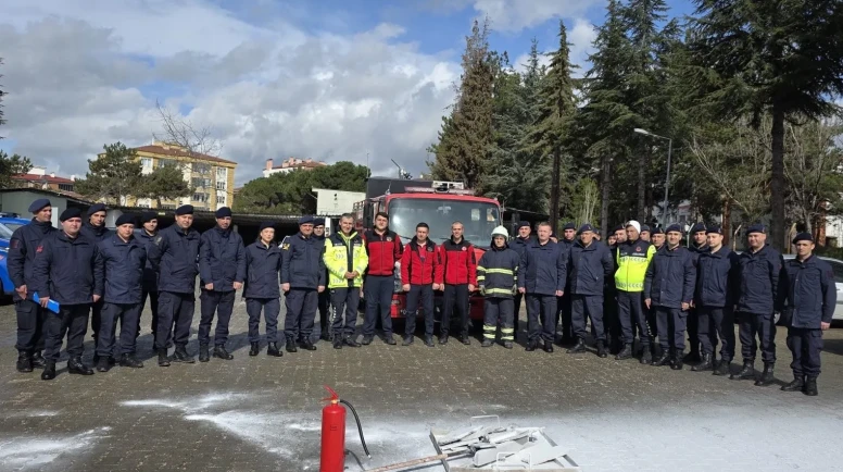 Merzifon’da Askere Yangın Eğitimi