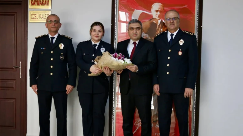 Emniyetten Kaymakam Karaaslan’a Ziyaret