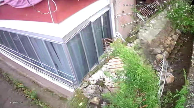Amasya’da Duvar Faciası Kamerada