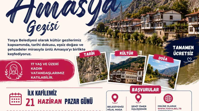 Tosyalı Kadınlar Amasya’yı Keşfedecek