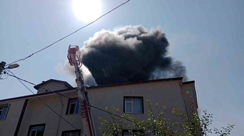 Apartmanın Enerji Odasında Çıkan Yangın Çatıya Sıçradı