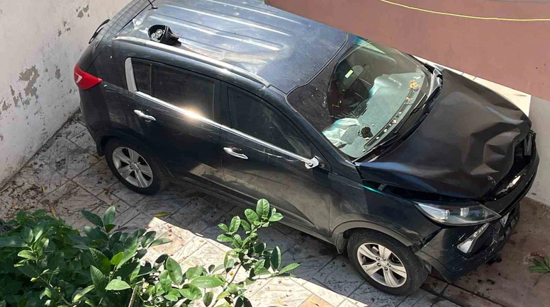 Otomobil Apartman Boşluğuna Uçtu!