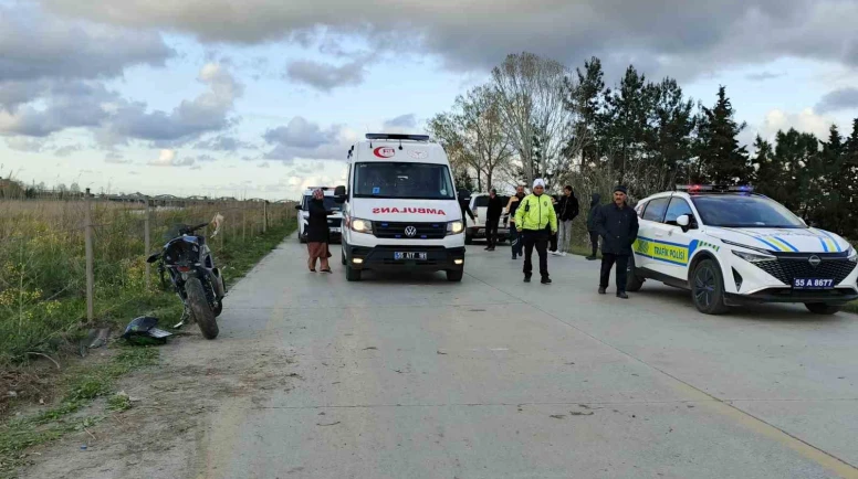 Motosiklet kazası: 1 yaralı