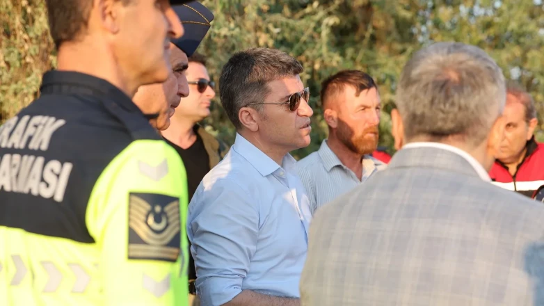 Merzifon’da Tarım Arazilerinde Meydana Gelen Yangın Sonrası Yerinde İnceleme
