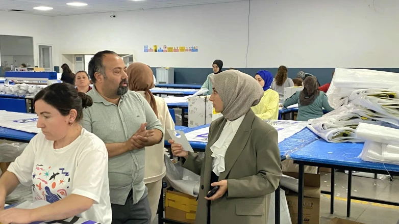 Gümüşhacıköy Kaymakamlığından Polat Dunnage İşletmesinde Üretime Yakın İlgi