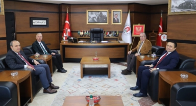Rektör Turabi, Başkan Öztürk’ü Misafir Etti