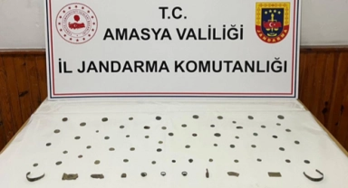 Taşova’da 68 adet tarihi eser ele geçirildi