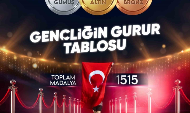 Türkiye'nin milli gururları müsabakalarda bin 515 madalya elde etti