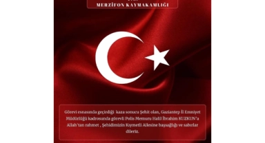 Karaaslan’dan Şehit Polis Memuru için başsağlığı mesajı