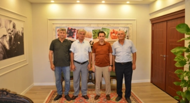 Emekliye ayrılan personellerden Çetin'e Veda Ziyareti