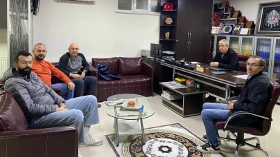 Altunay ve Antrenörlerden Haber Merkezimize Ziyaret