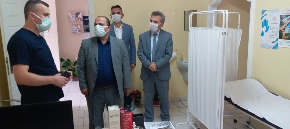 KAYMAKAM ŞEN, SAĞLIK MERKEZİNDE İNCELEMELERDE BULUNDU