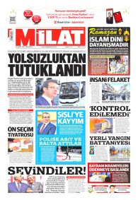 MİLAT Gazete Manşeti