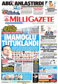 MİLLİ GAZETE Gazete Manşeti
