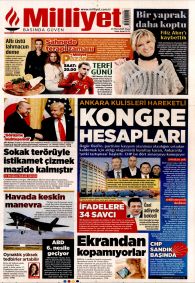 MİLLİYET Gazete Manşeti