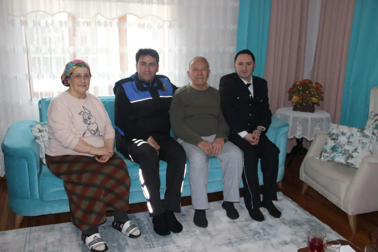 Amasya Emniyetinden Emekli Polislere Vefa Ziyareti 2