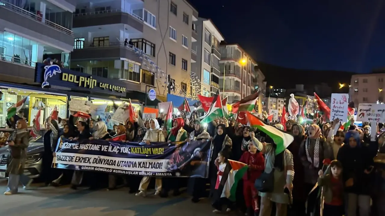 Amasya’da Binler Gazze İçin Yürüdü: “Zalimlere Karşı Öfkemizi Diri Tutmalıyız” 6