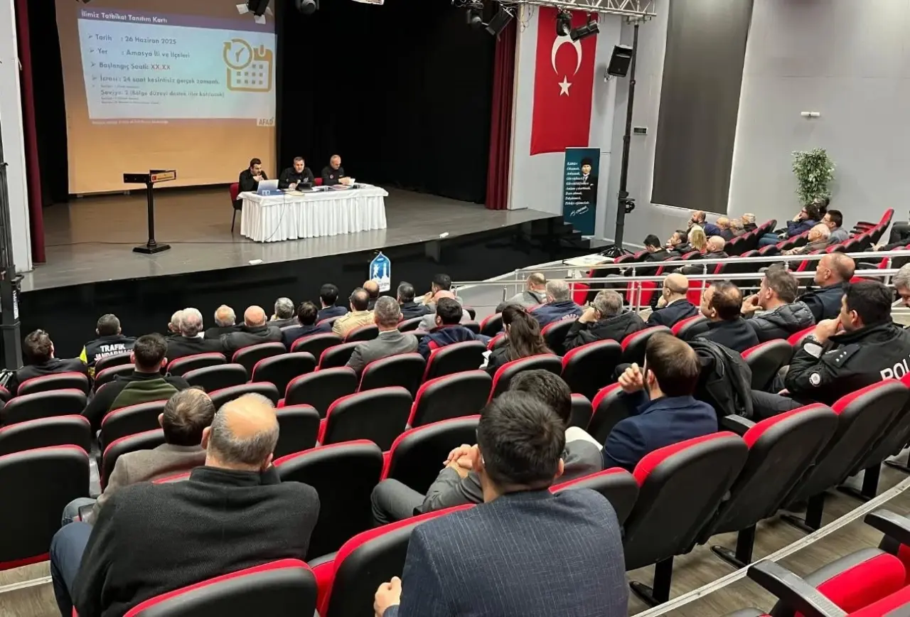 Merzifon’da TAMP Tatbikatı Bilgilendirme Toplantısı Gerçekleştirildi 2