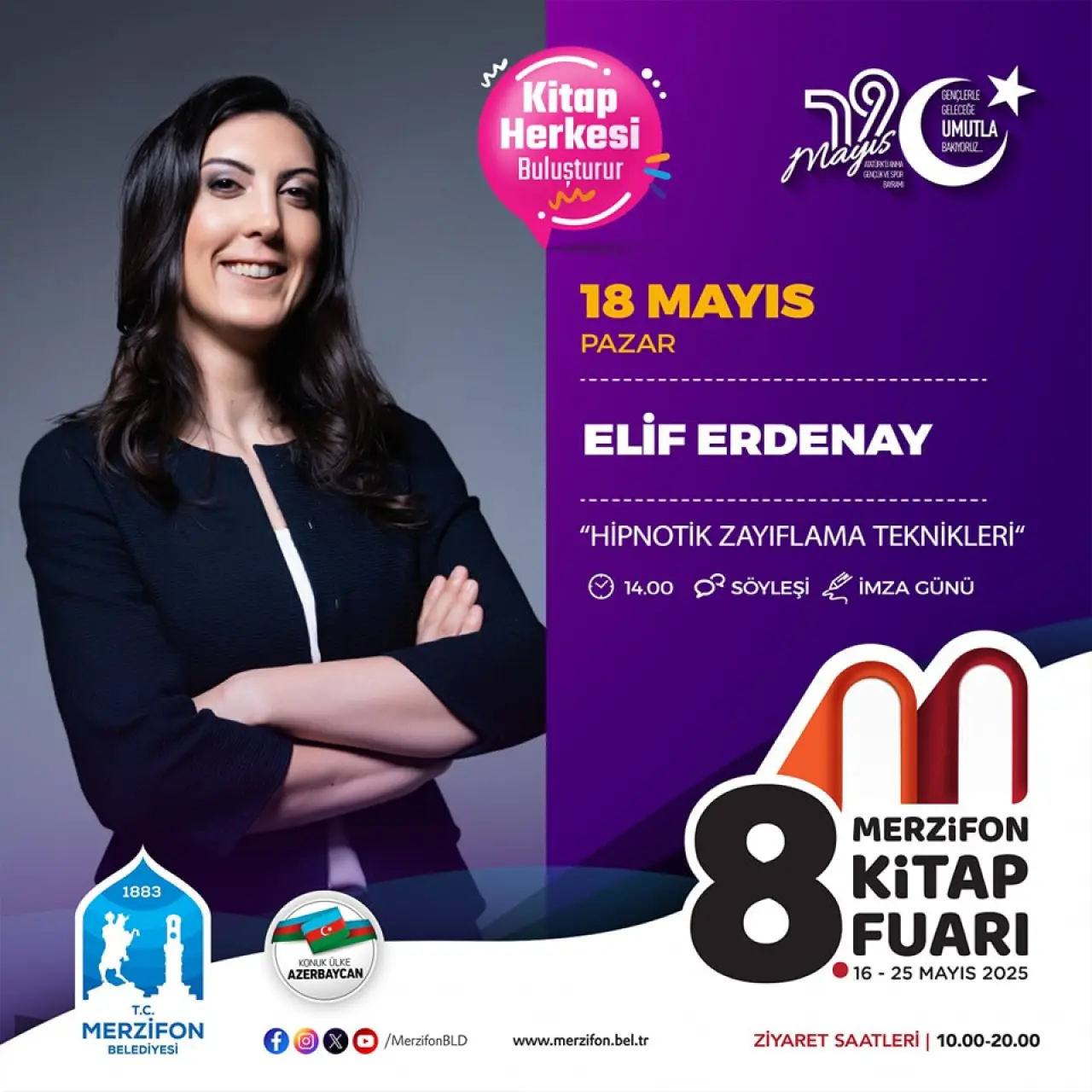 Merzifon 8. Kitap Fuarı’nda Kültür ve Edebiyat Rüzgarı Esecek 1