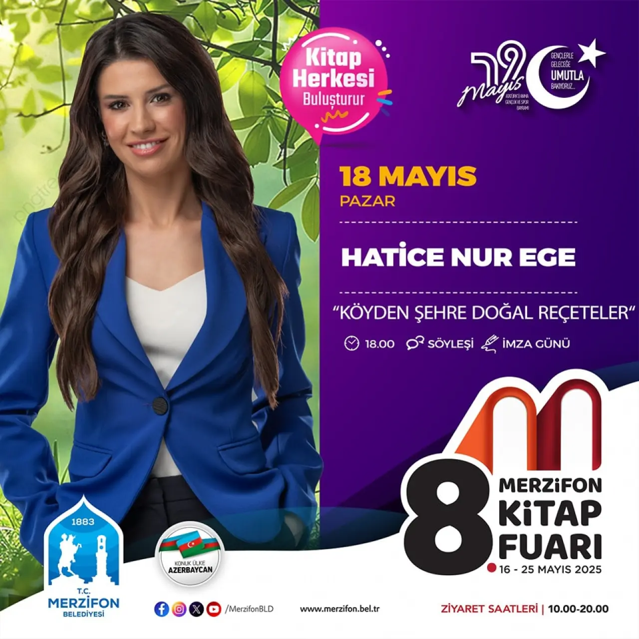 Merzifon 8. Kitap Fuarı 18 Mayıs’ta Yazarlar ve Söyleşilerle Şenlenecek 5