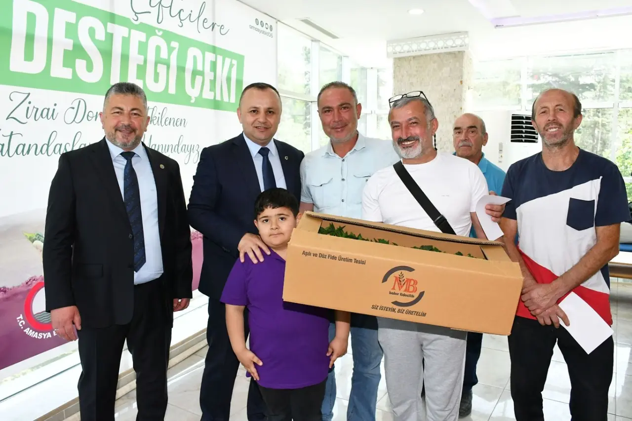 Amasya Belediyesi’nden Üreticiye Can Suyu: Fide Desteği Dağıtıldı 1