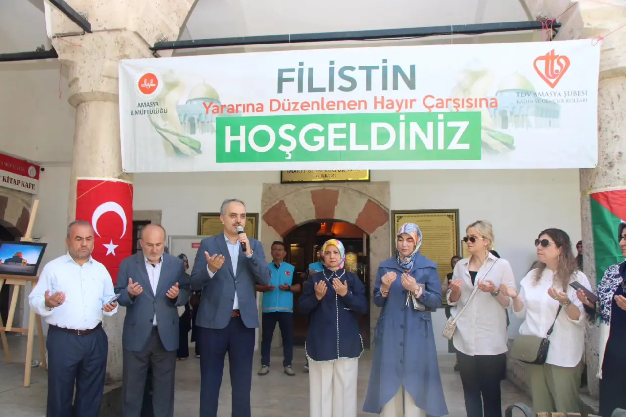 Amasya’da Filistin İçin Gönüller Seferber Oldu: Hayır Çarşısı Büyük İlgi Gördü 1