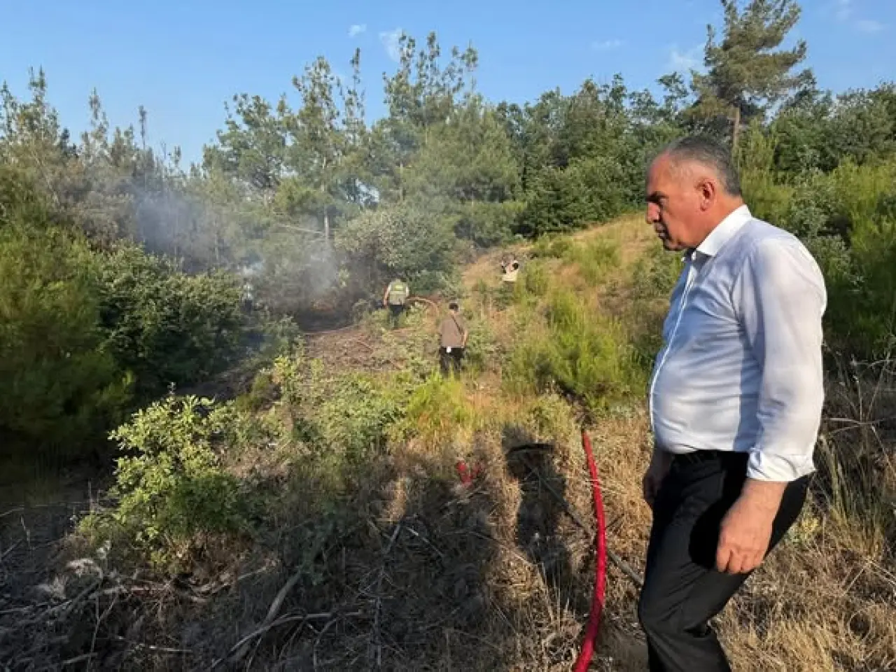 Başkan Özalp Yangın Bölgesinde! 1