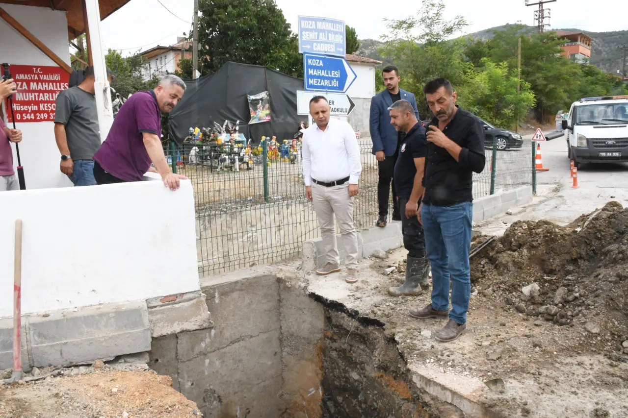 Amasya Belediyesi’nden Koza ve Kurşunlu’ya Yol ve Altyapı Yatırımı 3