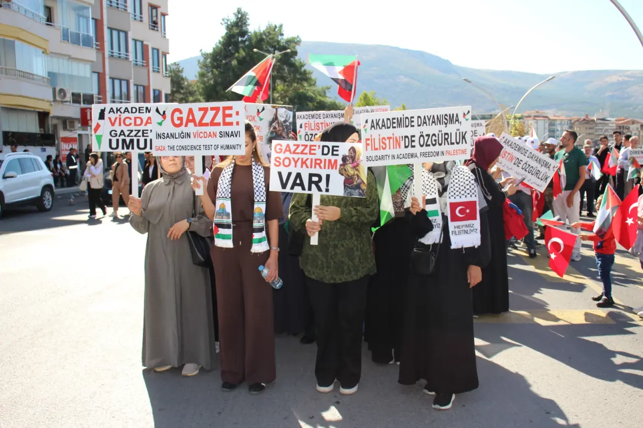 Filistin’e Destek Yürüyüşü Yapıldı 1