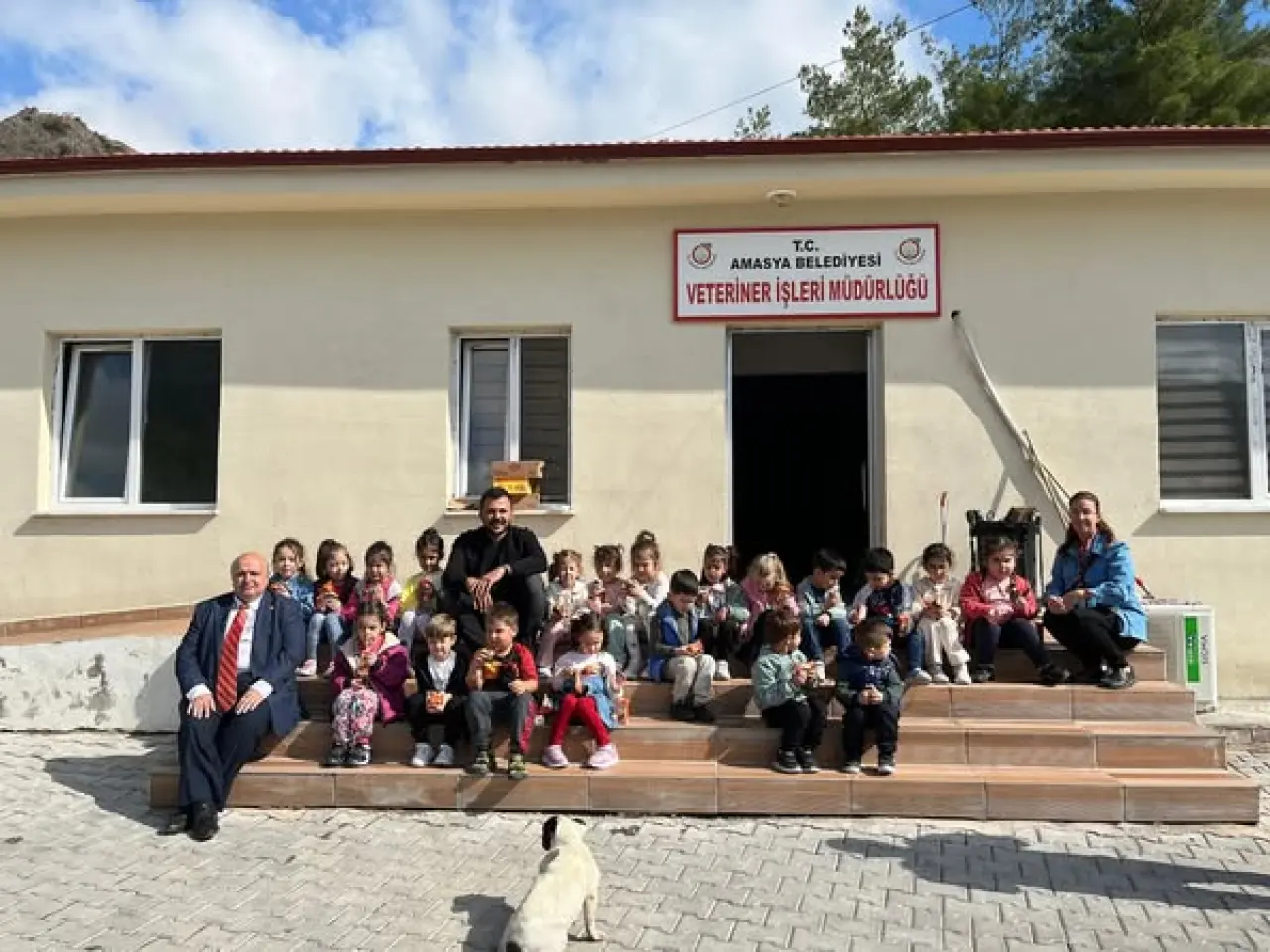 Amasya’da Minikler Hayvan Sevgisini Doyasıya Yaşadı 2