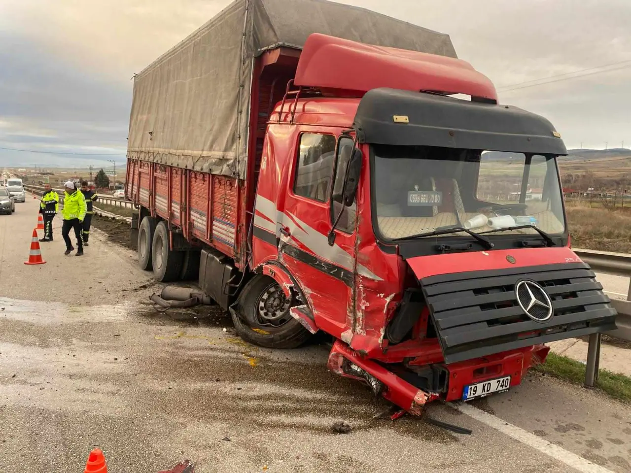 Merzifon'da Trafik Kazası 1