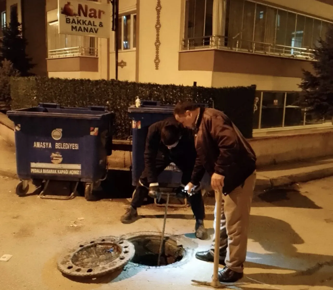Amasya Belediyesi’nden Gece Mesaisi 2