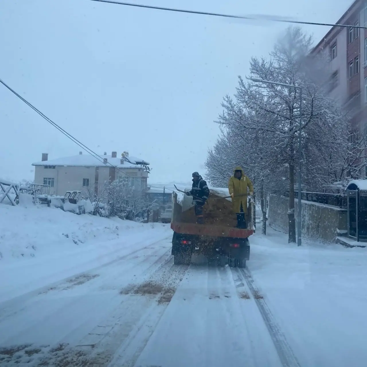Merzifon’da Fen İşleri Ekipleri Yeni Yıla Sahada Girdi 1