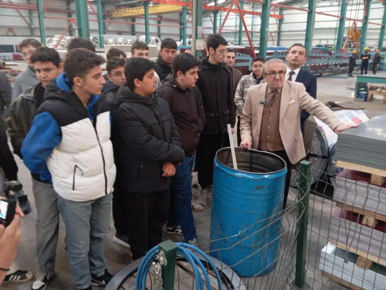 Merzifon MTAL Öğrencileri Tekman Metal’de Üretimi Yerinde Gördü 2