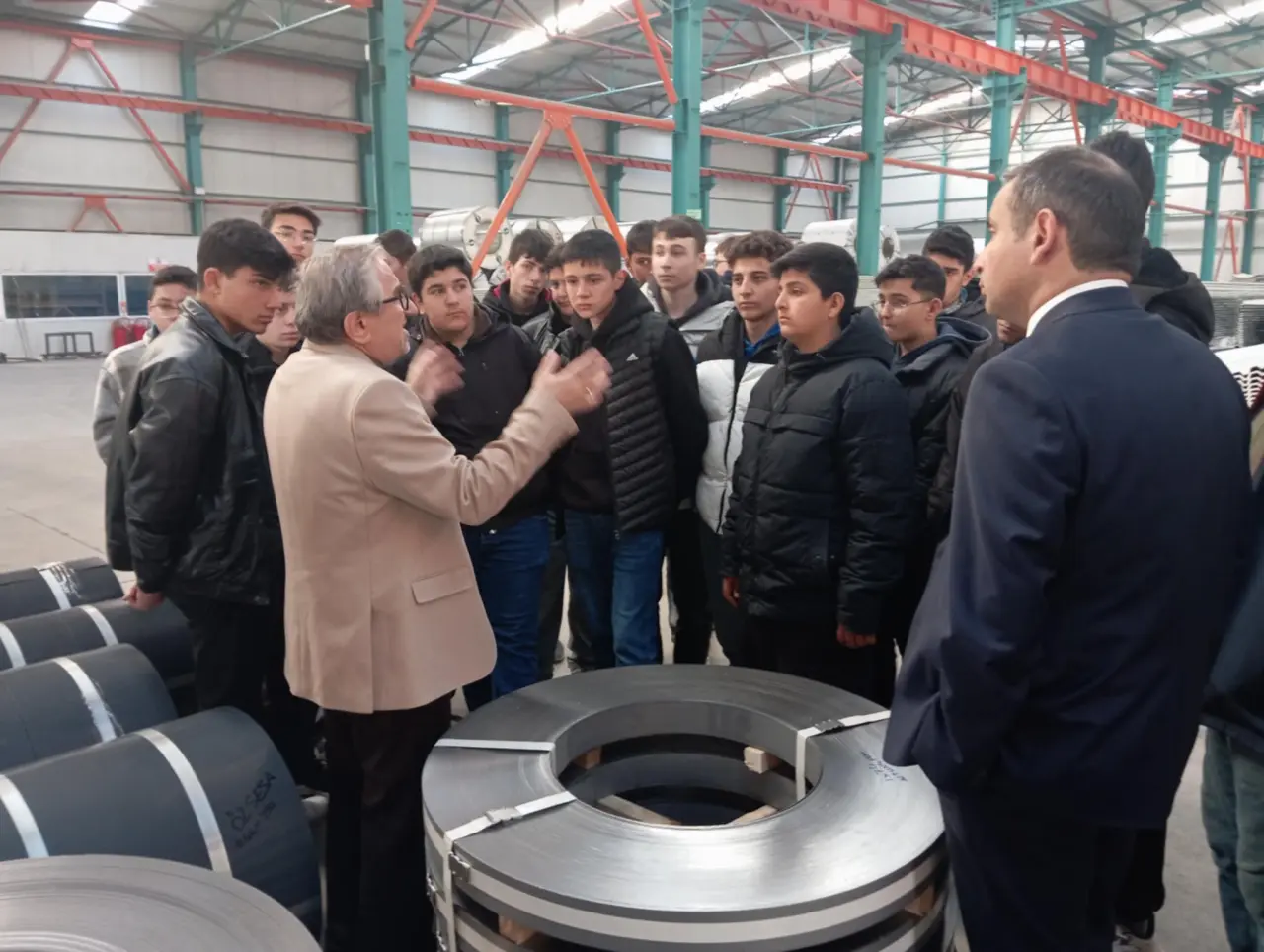 Merzifon MTAL Öğrencileri Tekman Metal’de Üretimi Yerinde Gördü 3