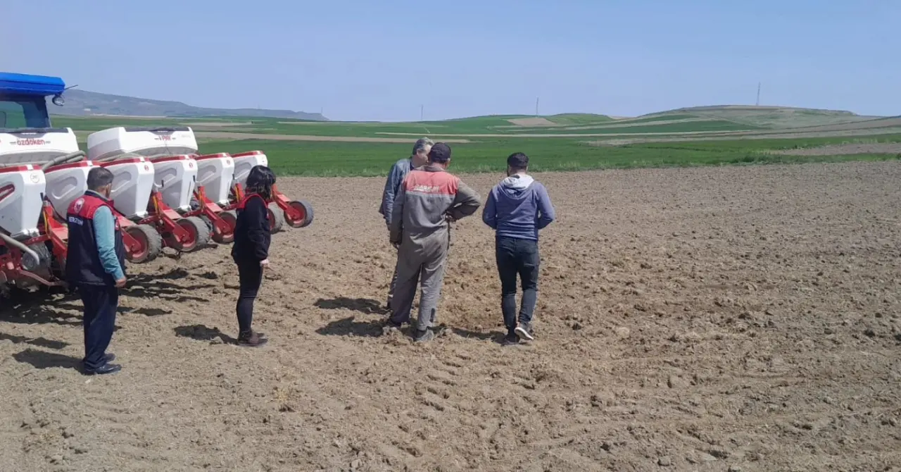 Merzifon’da Çiftçiye Sahada Teknik Destek 1