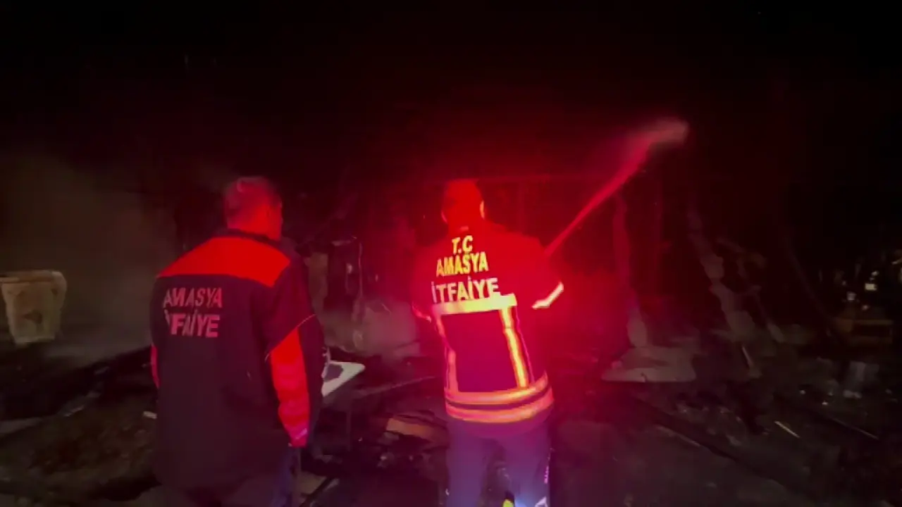 Amasya’da Korkutan Yangın! 2