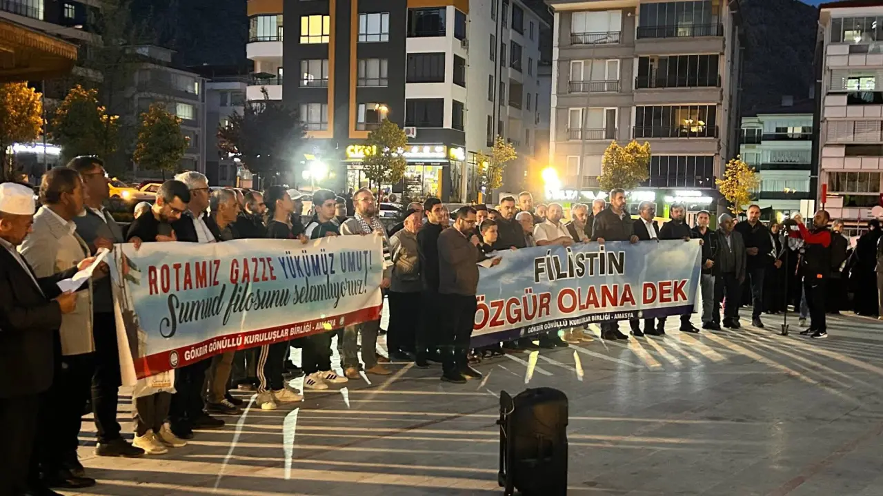 Amasya’da Filistin’e Destek Sesi 2