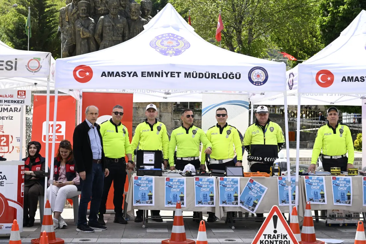 Amasya’da Trafik Alarmı: “Bir Kural, Bir Ömür” 2