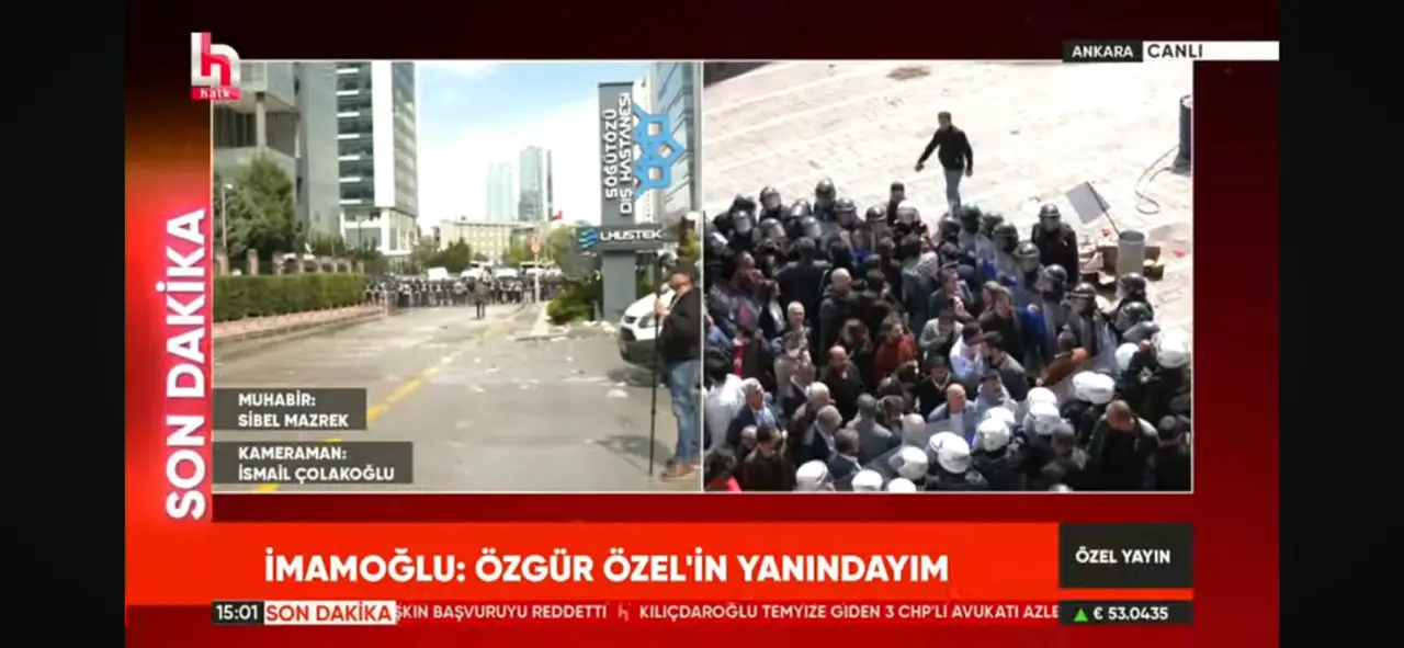 CHP Genel Merkezi Önünde Gerilim: İl Başkanlarına Biber Gazlı Müdahale 2