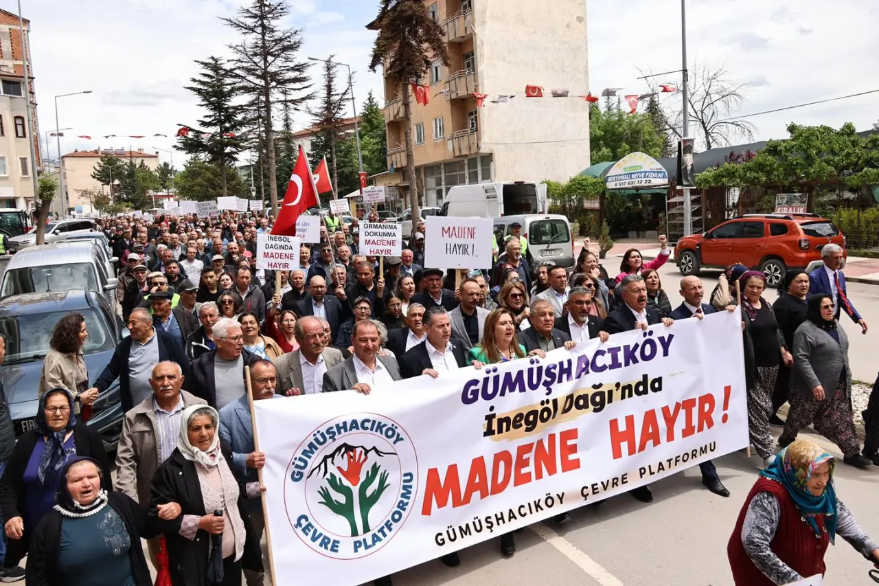 Gümüşhacıköy’de “Madene Hayır” Yürüyüşü 2