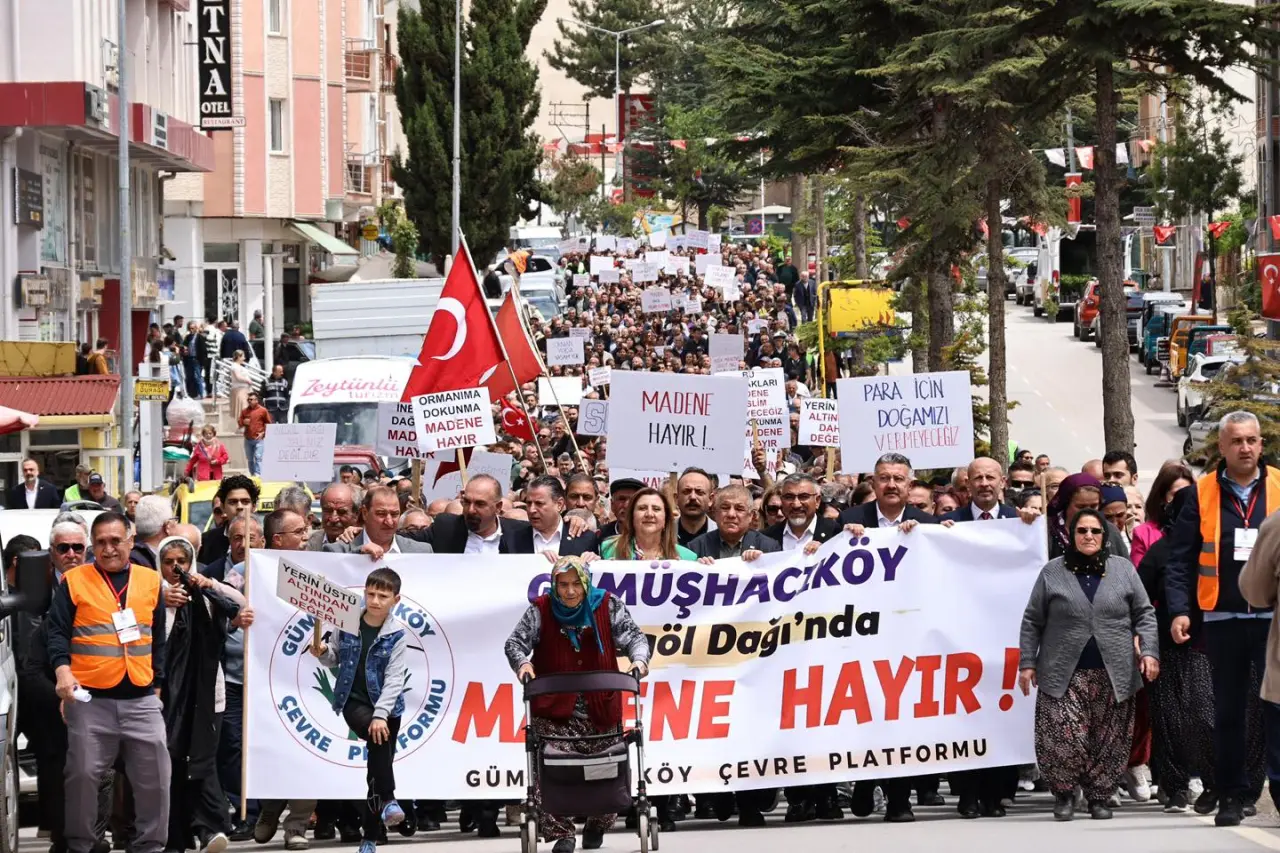 Gümüşhacıköy’de “Madene Hayır” Yürüyüşü 1