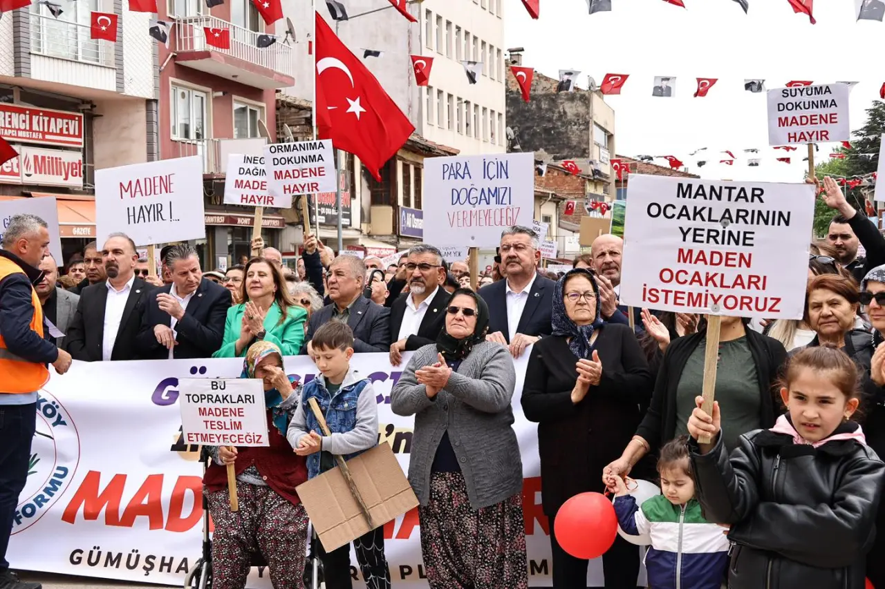 Gümüşhacıköy’de “Madene Hayır” Yürüyüşü 11