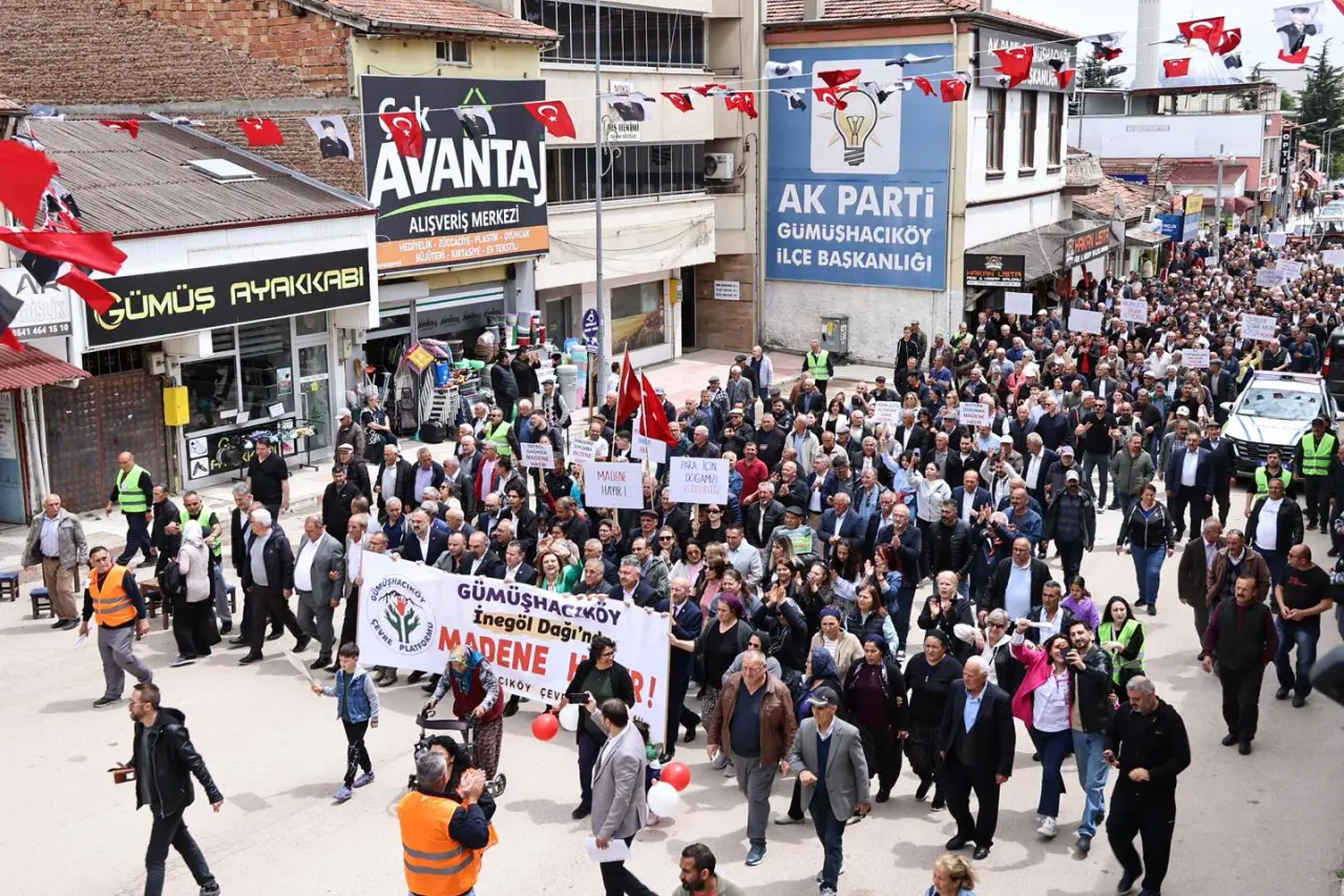 Gümüşhacıköy’de “Madene Hayır” Yürüyüşü 5